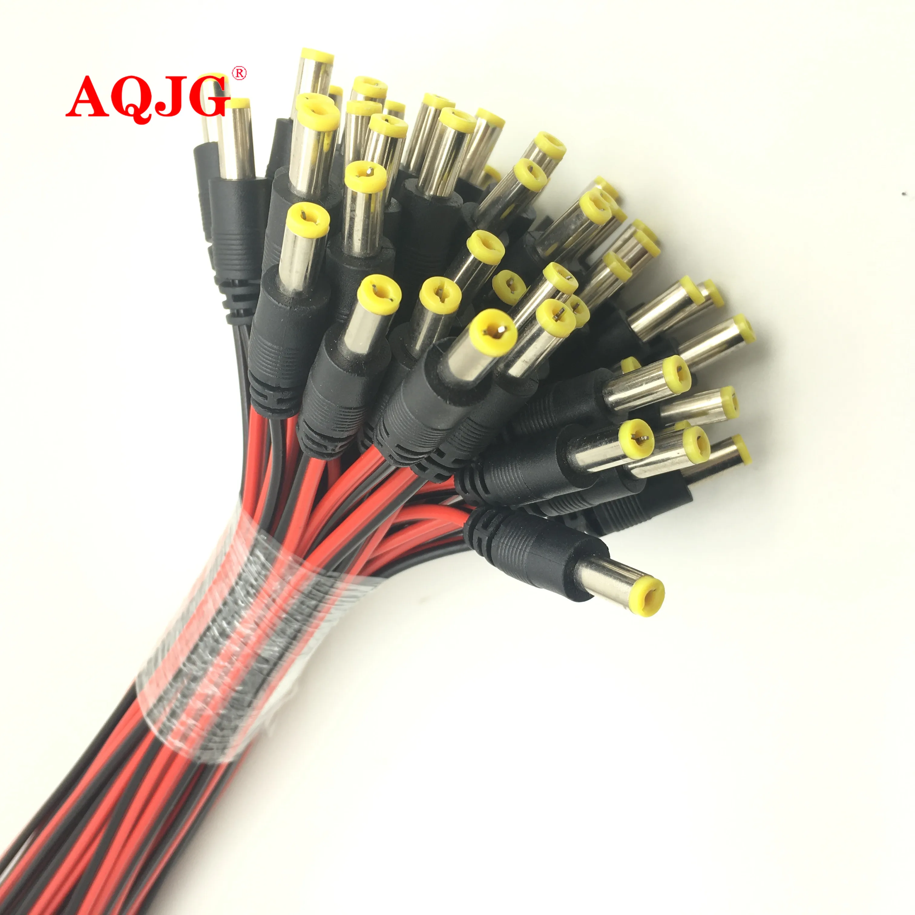 100pcs/Lot 2.1x5.5 Mm Male Female Plug 12V Dc Power Pigtail Cable Jack For Cctv Camera Connector Tail Extension 12V DC Wire