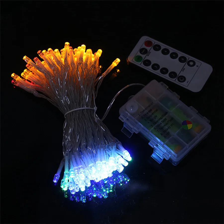 160 Leds Waterproof Led String Light 8 Modes Portable Home Decoration Wedding Birthdy Party Atmosphere Lighting KTV Bar