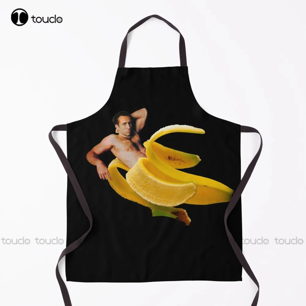 New Nicolas Cage In A Banana Apron Work Apron Unisex