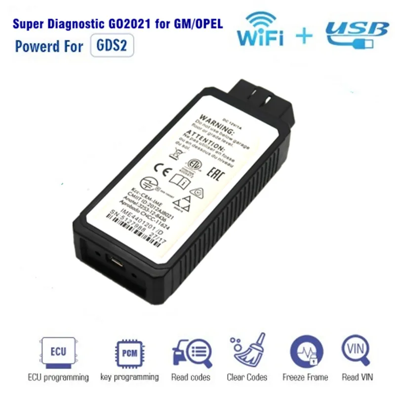 

Diagnost Scanner GO2021 for GM/OPEL with Wifi Tech2Win and GDS2 Car Diagnostic Tool