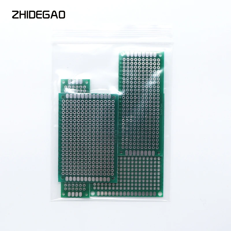 4pcs PCB Prototype Board Circuit Protoboard Universal Stripboard Prototyping Veroboard 2X8 3X7 4X6 5X7  Mixed Double Panel