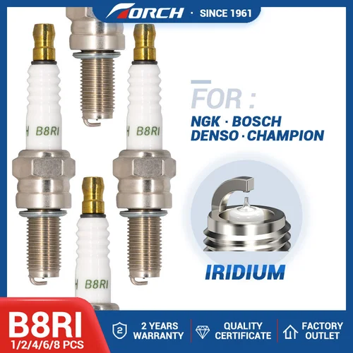 Imagen 1 del producto Venta Caliente Motocicleta Piezas de Chispa Iridio Velas TORCH B8RI para CR8E CR8EIX CR8EB C8E Denso IU24 U24ESR-NB U24ESR-N