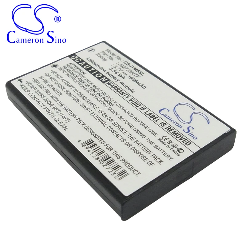 CameronSino Battery for i.Trek M5 M5 BT GPS fits Universal DF-UC020 GPS,Navigator battery 1050mAh 3.70V Li-ion Black