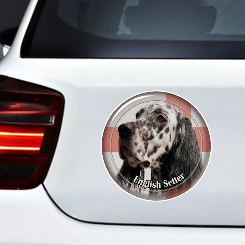 S62152# English Setter Dog Self-adhesive Decal Car Sticker Waterproof Auto Decors on Bumper Rear Window Laptop Choose Size