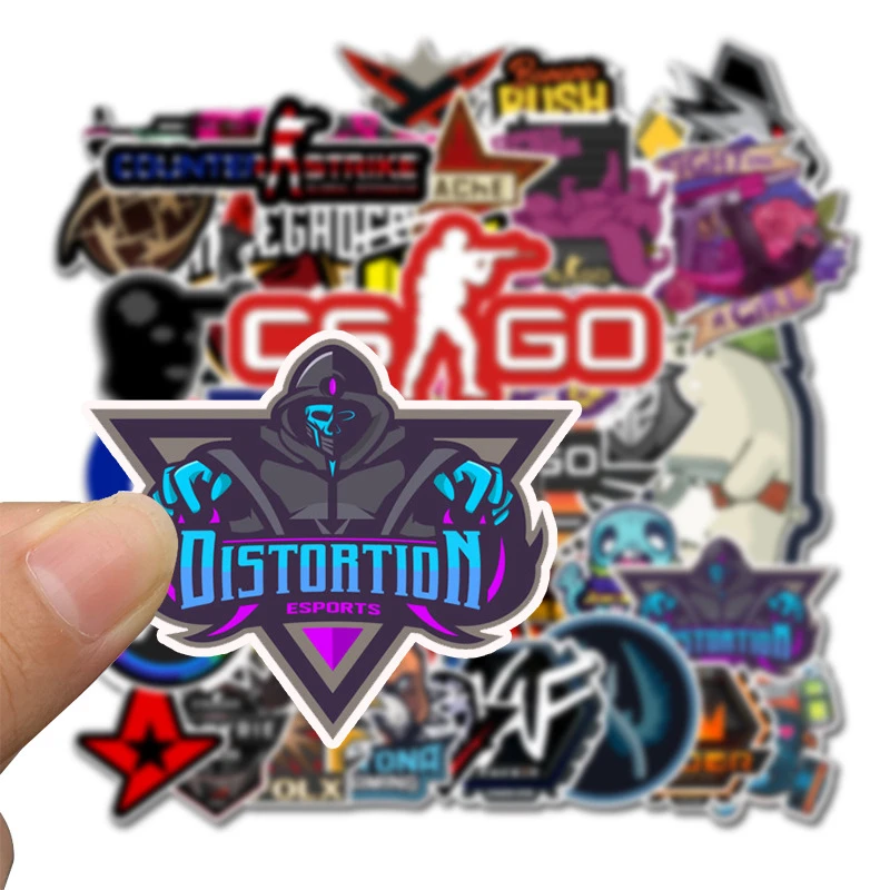 50PCS/Pack CS GO Anime Game Stickers Skateboard Laptop Guitar Luggage Funny Cool Graffiti Retro Sticker Kids Toys J0421