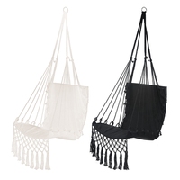 Hammock Chair Macrame Swing  Hanging Cotton Rope Hammock Swing Chair for Indoor Fast Reach