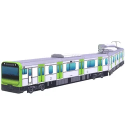 Japan E235 Yamanote Line Mini Train Locomotives Handmade Origami Art 3D Paper Model Papercraft DIY Kids Adult Craft Toys ZX-057