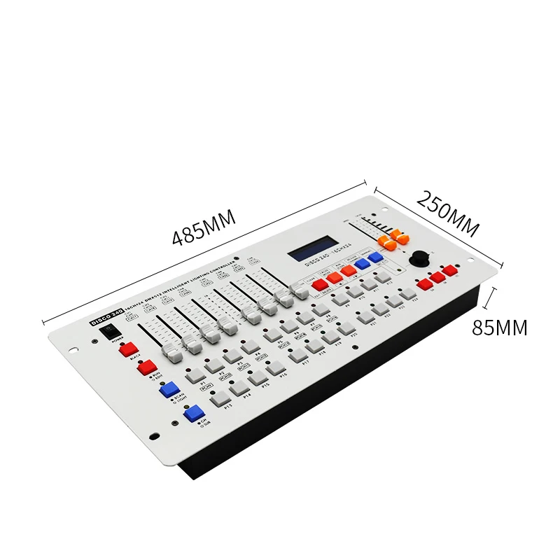 전문 국제 표준 DMX 240 콘솔 DJ 무대 이동 헤드 스포트 라이트 파 조명 컨트롤러 DMX512 장비