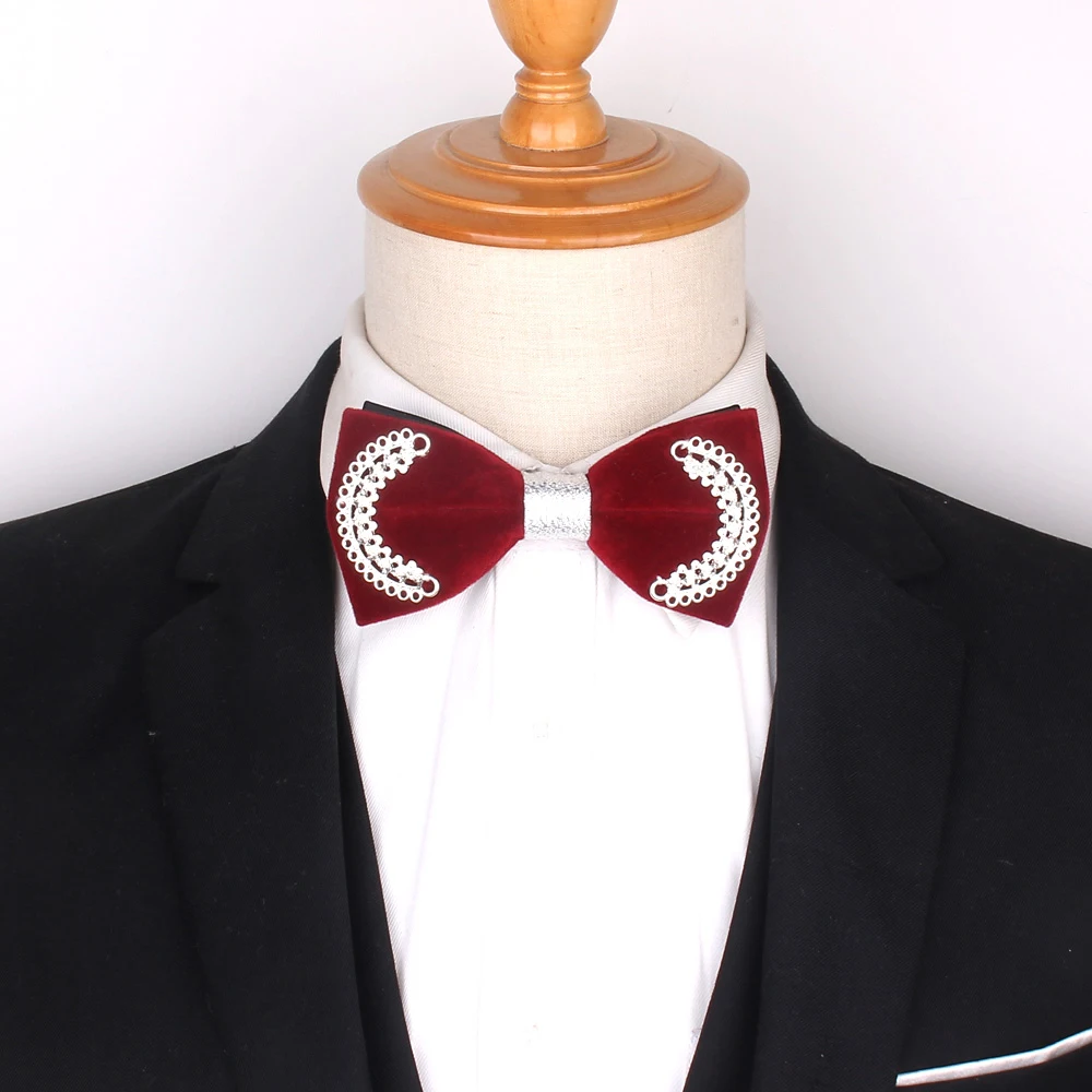 Wine Red Men Bow Tie Wedding Bowtie For Men Women Adult Claret Bow Ties For Wedding Butterfly Suits Cravats Groomsmen Bowties