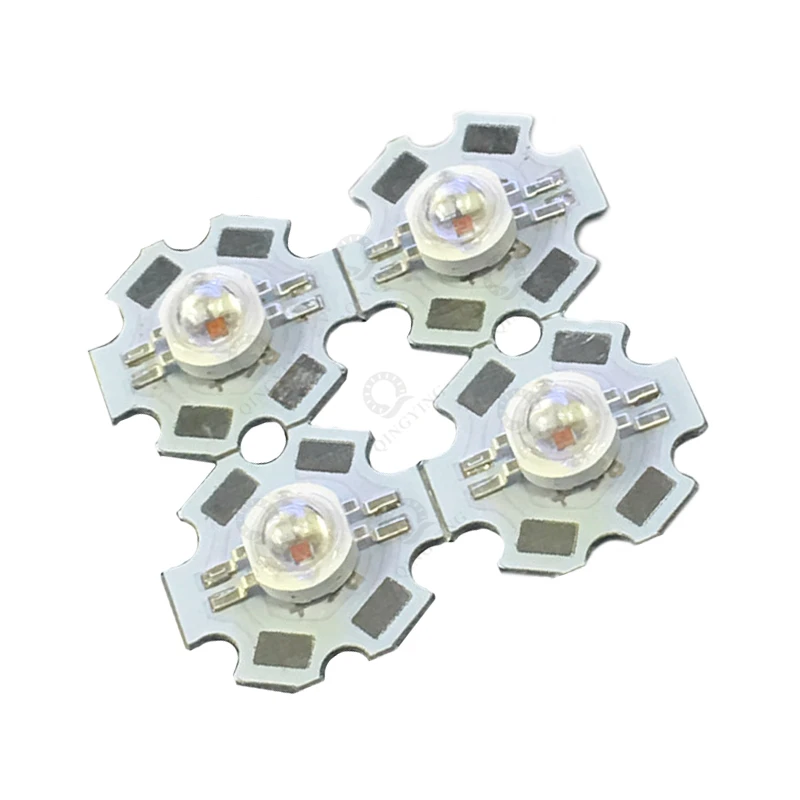 5pcs-20pcs 1W 3W LED RGB High power LED Lamp bulb 4pin 6pin 30mil 45mil Red Green Blue Chip stage lamp chips Excellent Quality