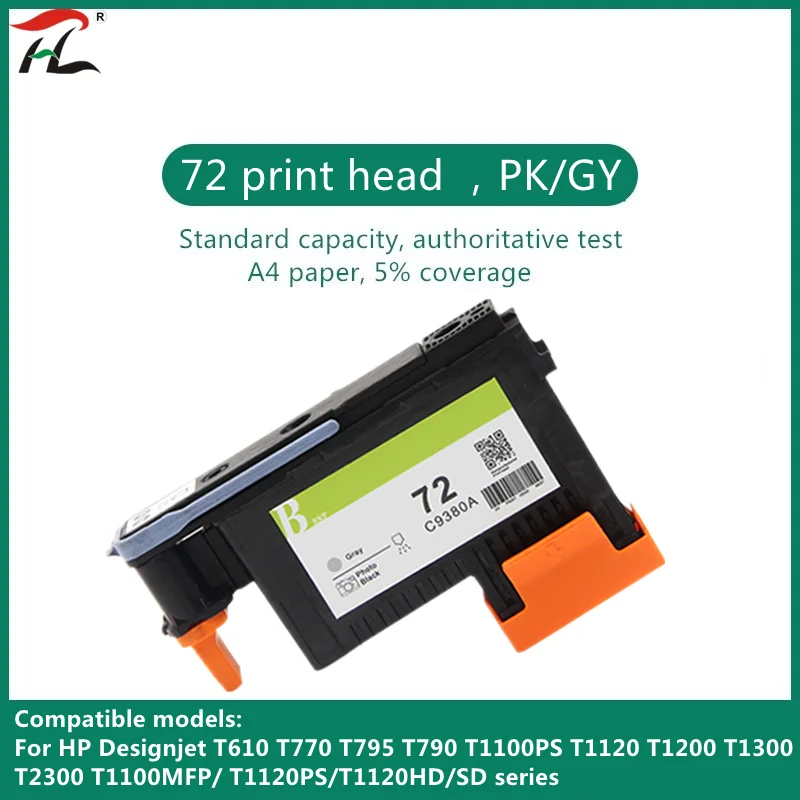 Print head for HP72 for hp 72 printhead C9380A C9383A C9384A DesignJet T1100 T1120 T1120ps T1300ps T2300 T610 T770 T790 T795