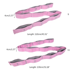 Йога тянуть ремень, пояс на резинке, латинских танцев растяжения группа петля Йога Пилатес полос