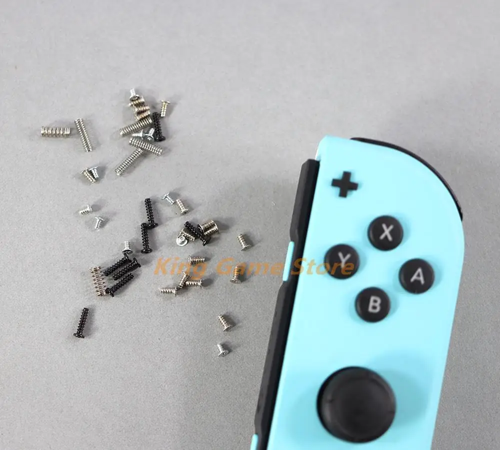 

50 комплектов сменных винтов для Nintendo Switch NS Joy Con, левый и правый контроллер, полный набор винтов, ремонтный комплект для крепления, игровые аксессуары
