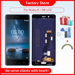 AAA Quality LCD Nokia 8 N8 LCD Display With Touch Screen Digitizer Assembly For Nokia 8  TA-1004  TA-1012  TA-1052