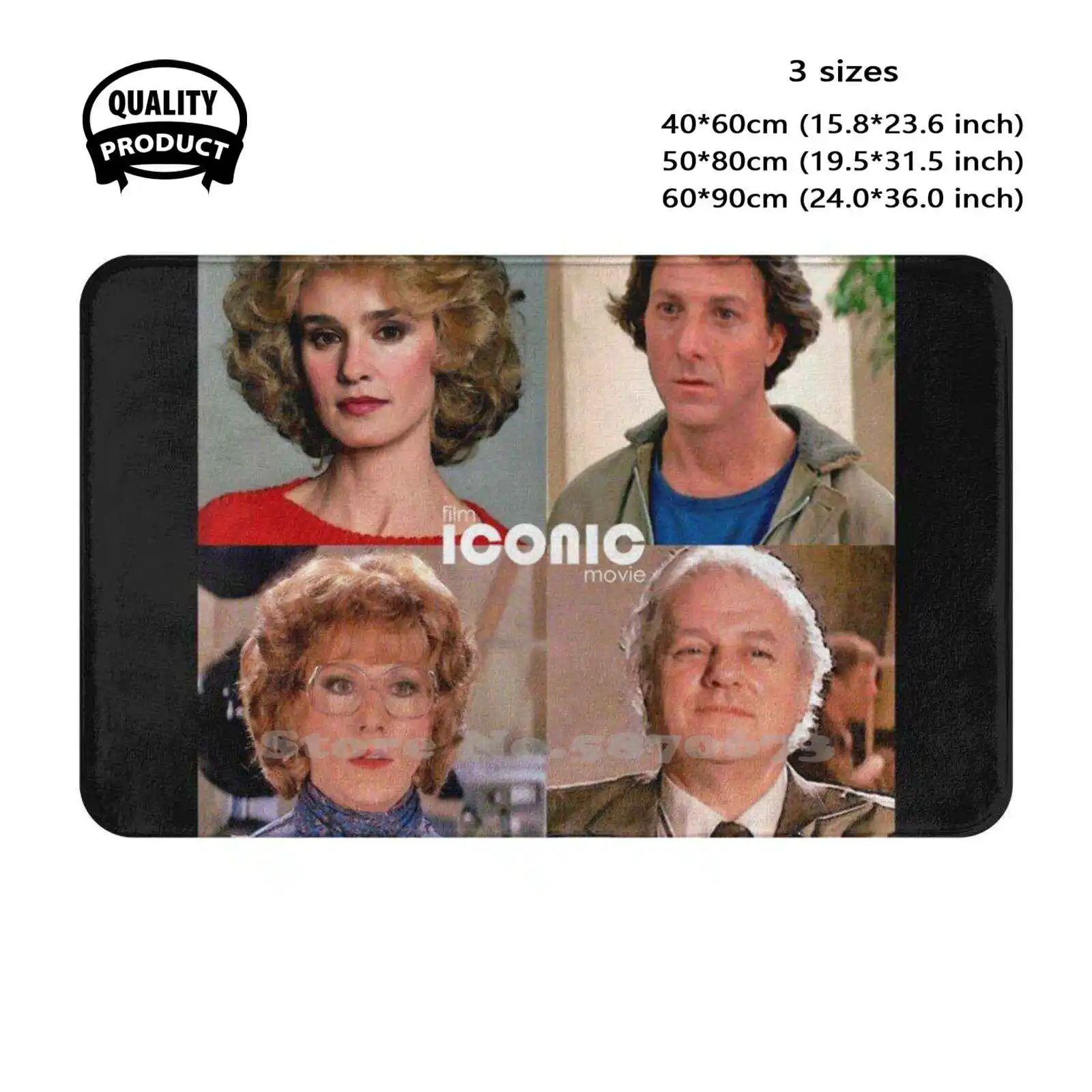 Film Iconic Movie - Tootsie - Couleur Soft Cushion Home Carpet Door Mat Car Rug Tootsie Cinéma Movie Films Hommage Film Sydney