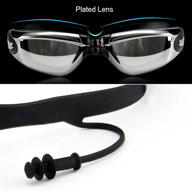 Men Swimming Shorts Waterproof Competition Swim Equipment Goggles with Ear-plug Cap Case Trunks Briefs Swimwear Half Pants 2022 5