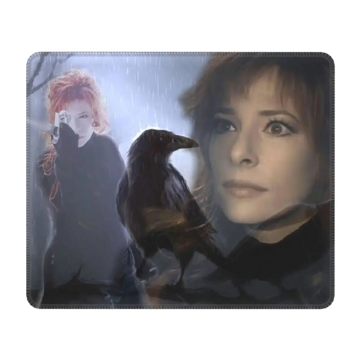 Mylene Farmer Mouse Pad Custom Anti-Slip Rubber Base Gamer Mousepad Accessories French Singer Office Laptop Mat Computer Pads