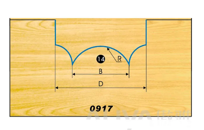 La lavorazione del legno di cnc cutter percorso linea di fondo tondo metric tipo di usura-resistente all'acqua