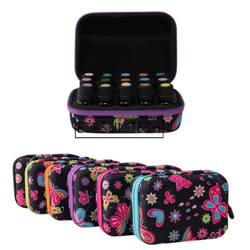 

30pcs 15 Compartment Essential Oil Storage Bag EVA 10ml Essential Oil Bottle Collecting Box Portable Travel Container