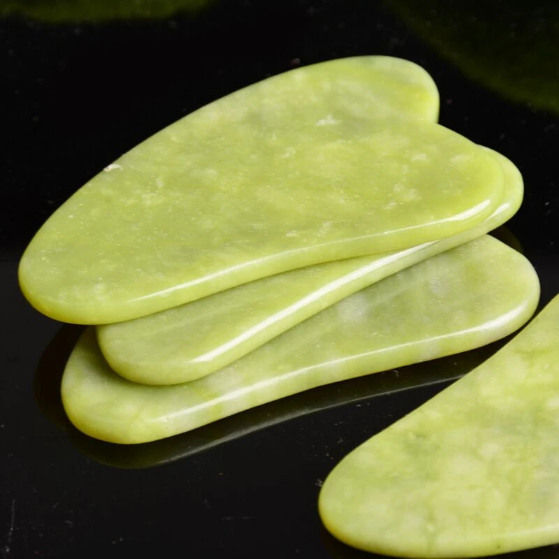 Jade Guasha Massage Board Natural Stone Gua Sha Scraper Beauty Tool Health Care Meridian Scraping Plate Lose Weight Massager SPA