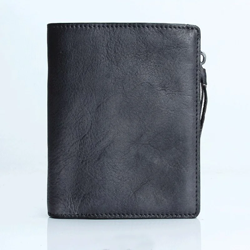 Vintage Women Leather Wallet Short Slim Male Purses Money Credit Card Holders Men Wallet ZP008