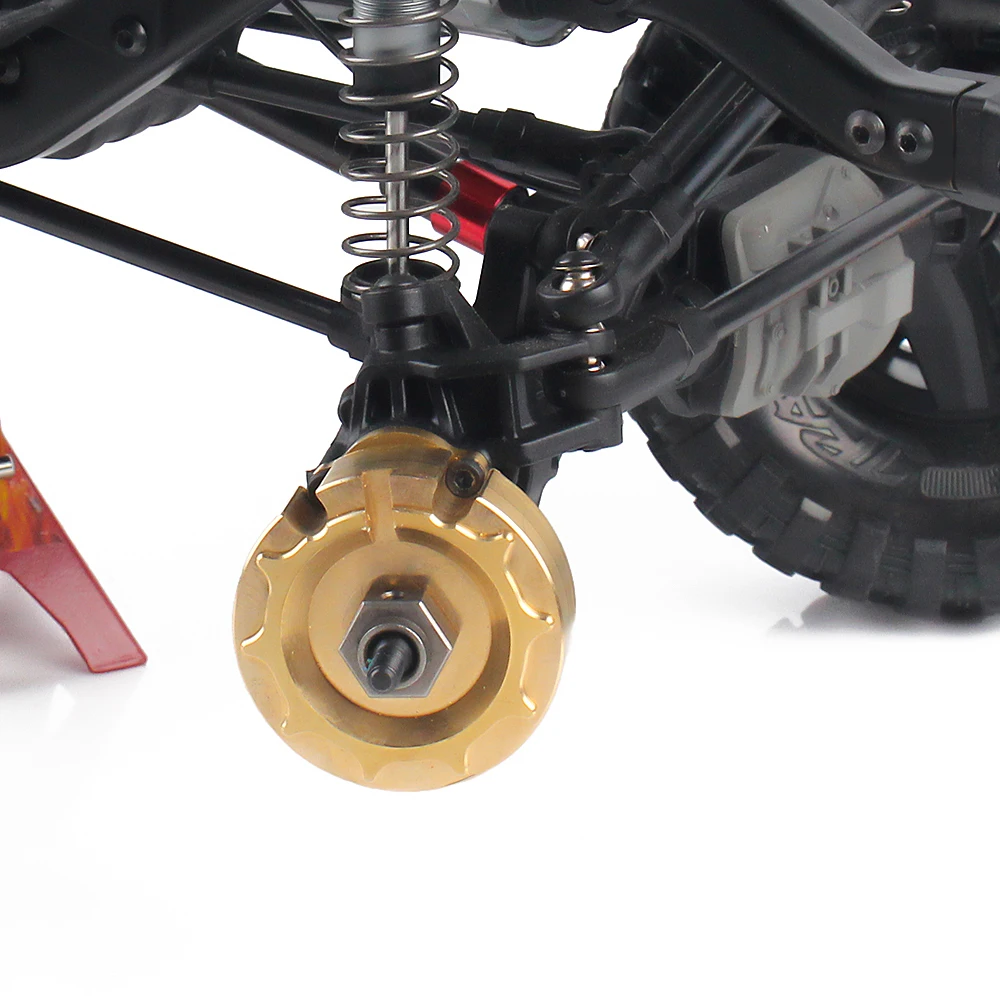 INJORA Schweres Messing Gegengewicht Portalantriebsgehäuse Stoßstangenhalter Achshalterung für RC Crawler TRX4 TRX-4 TRX6 Upgrade-Teile – Detail 15