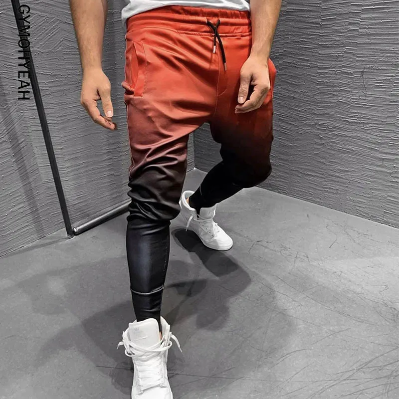 New Gradient Autumn Gyms Men Joggers Sweatpants Men's Joggers Trousers Sporting Clothing The High Quality Bodybuilding Pants