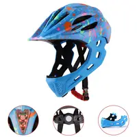 Nuevo YUMA LED niños de cara completa casco de bicicleta de montaña equilibrio bicicleta deportes seguridad niños cascos totalmente cubiertos Scooter de descenso BMX niño