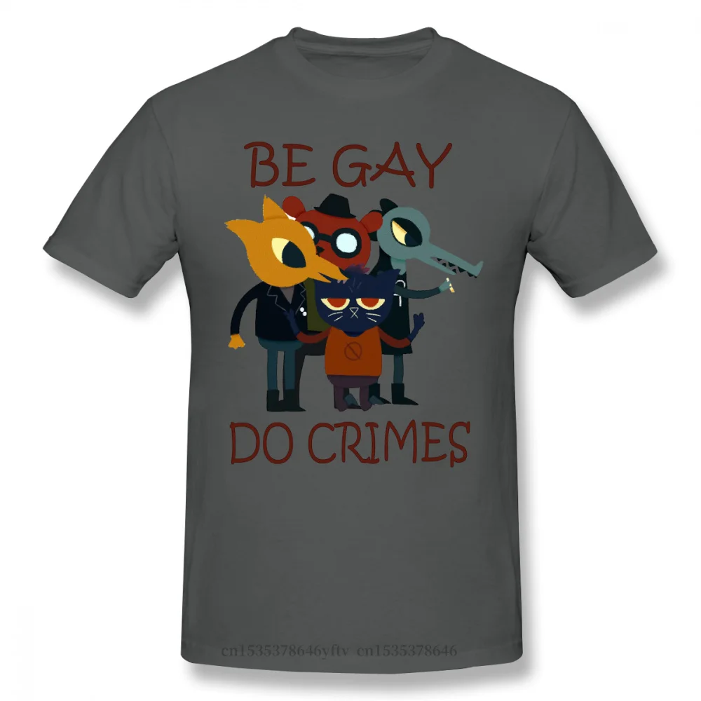 Do Crimes Black TShirt Night In The Woods Possum Springs Game Homme T-Shirt Tees Pure Cotton Oversized Short Sleeve