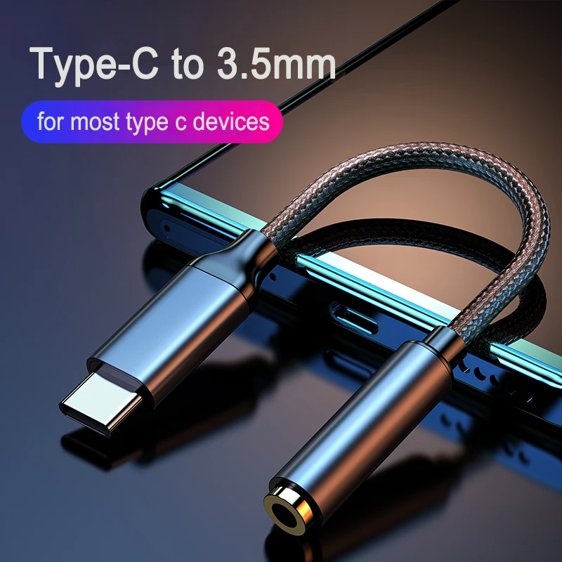 Type C Headphones Adapter Usb C To Aux 3.5mm Jack Adaptador For Oneplus 12 11 Pro Samsung S24 Plus Tab S9 Ultra Google Pixel 8