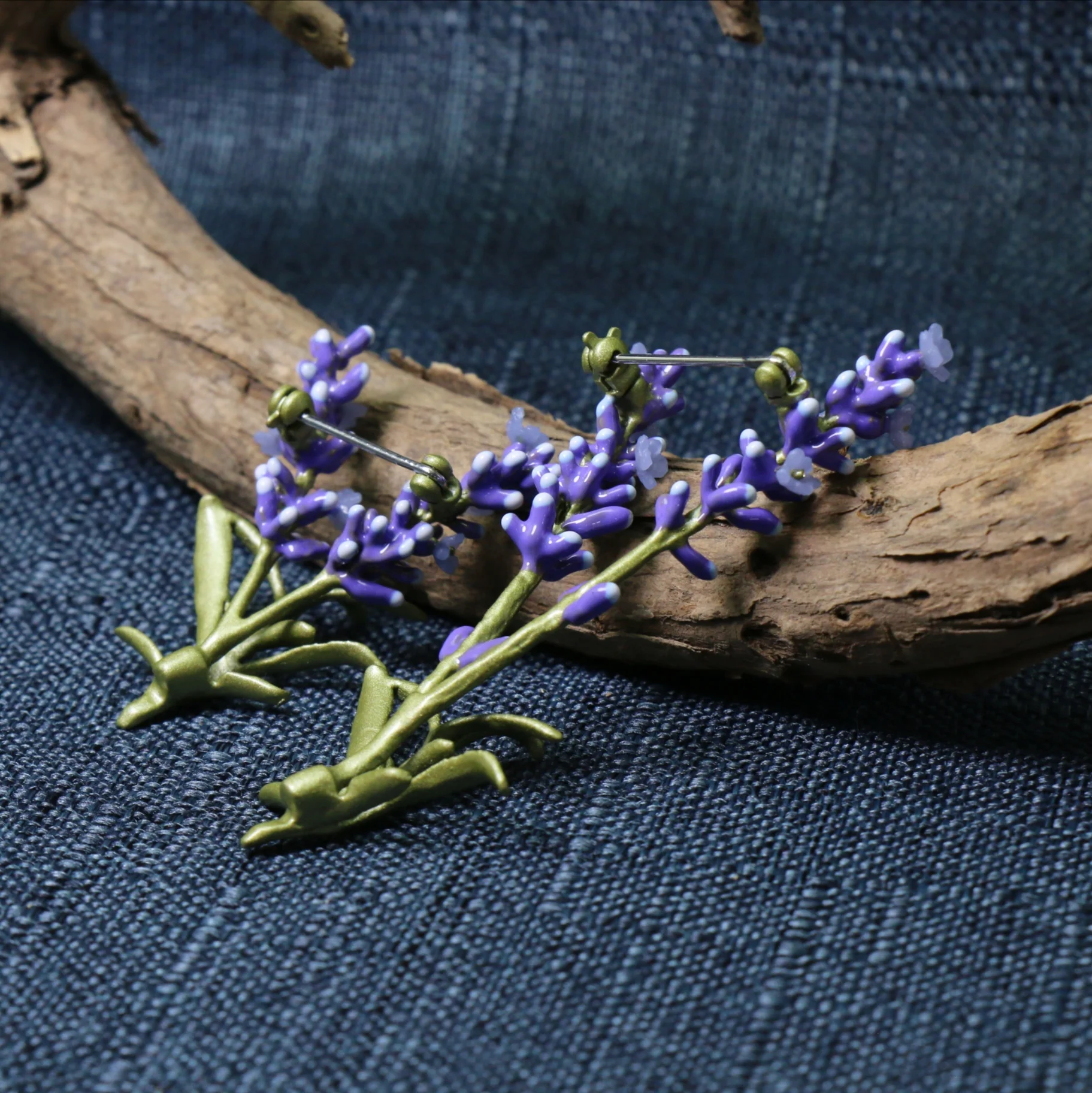 American designer new rural wind series of purple lavender brooch brooches female accessories accessories