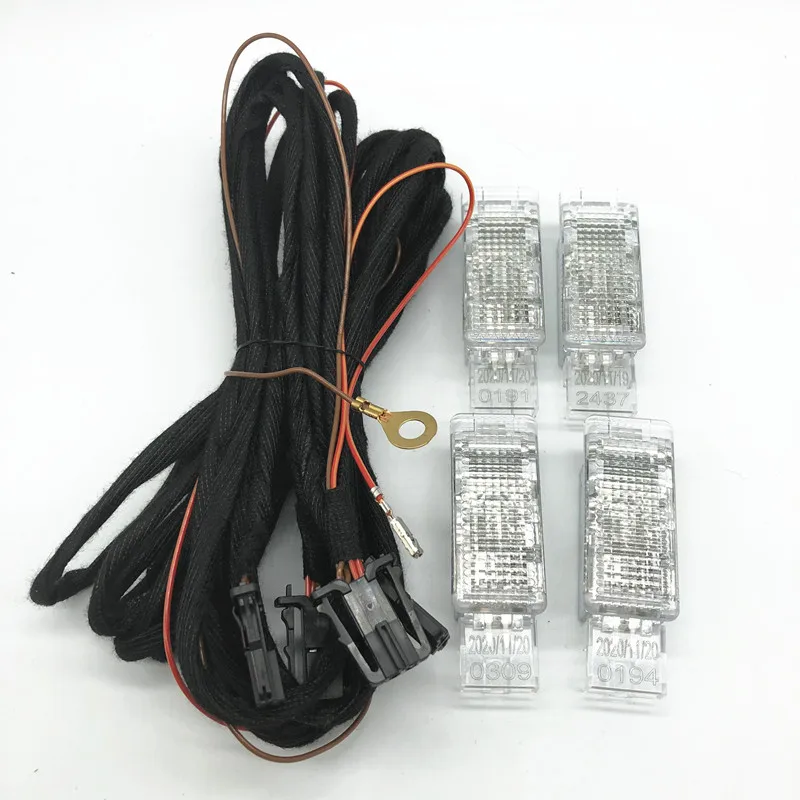 Car Interior halogen FootWell Light Cable Wiring Harness For VW Passat B6 B7 B8 Jetta Golf 6 MK6 MK7 Tiguan Polo Superb 947 415