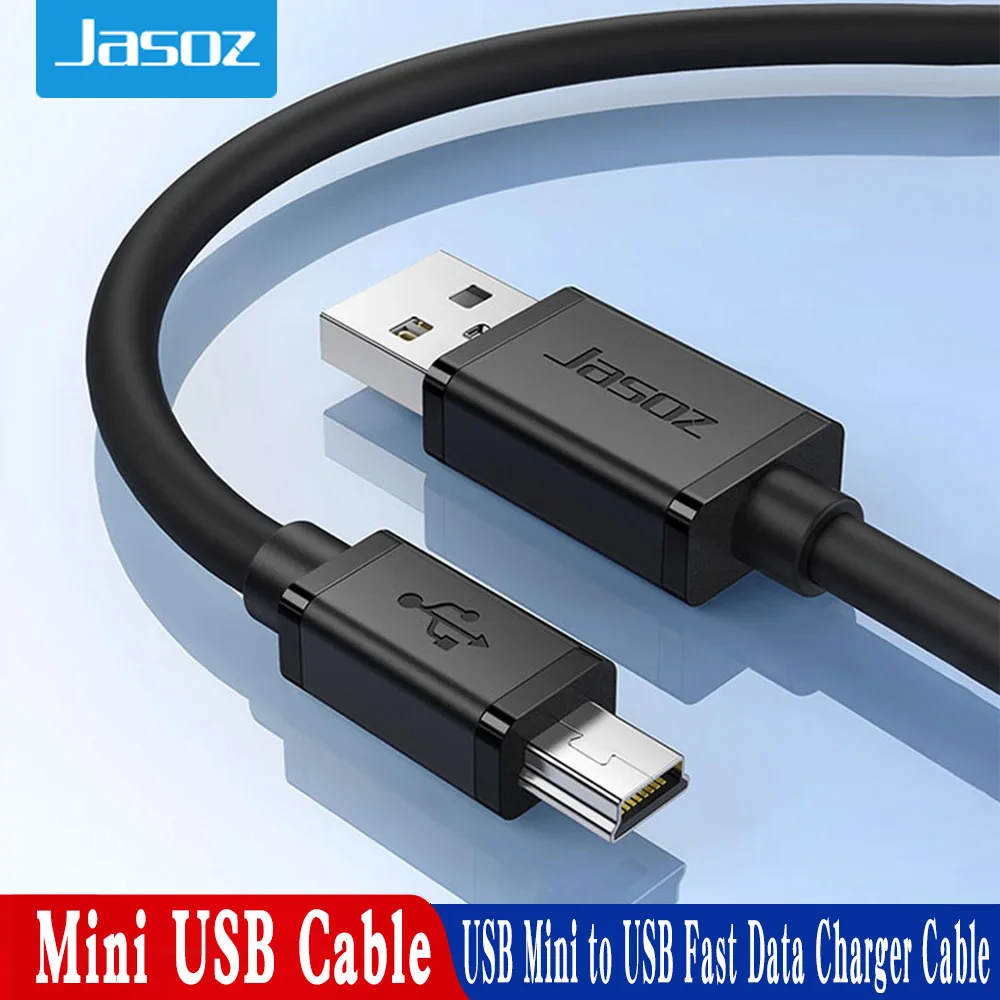 

Jasoz Mini USB Cable Mini USB to USB Fast Data Charger Cabl for MP3 MP4 Player Car DVR GPS Digital Camera HDD With magnetic ring