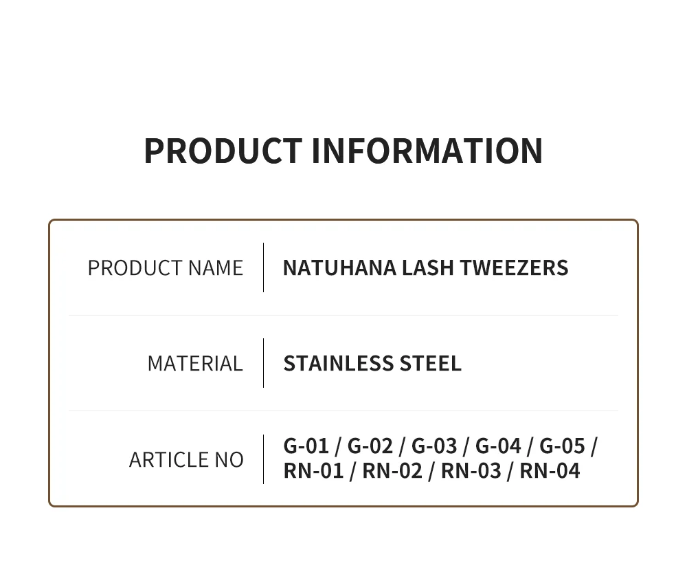 NATUHANA Professionelle Wimpernpinzette, hochwertige, superharte Pinzette aus mattem Edelstahl für Wimpernverlängerung, Make-up-Werkzeuge – Detail 2