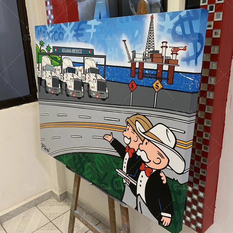 Made oil painting Alec Monopoly 2020 New artworks on canvas are good for living room decoration