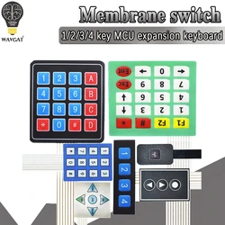 1 3 4 5 12 16 20 Key Button Membrane Switch 1x4 1x5 4x4 4x5 Keys Matrix Array Keyboard Keypad Control Panel DIY Kit For Arduino