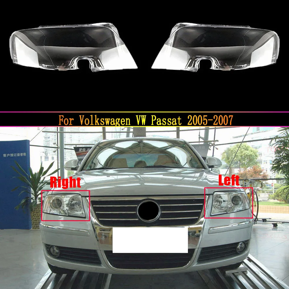 

Car Headlamp Lens For Volkswagen VW Passat 2005 2006 2007 Car Replacement Auto Shell Cover