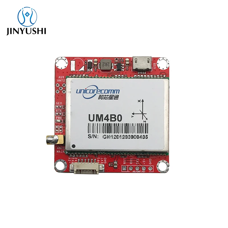 

RTK Board Receiver with Unicorecomm UM4B0 Cm level GNSS module GPS L1 L2 L5 GLONASS L1/L2 Galileo QZSS Suit for ZED-F9P