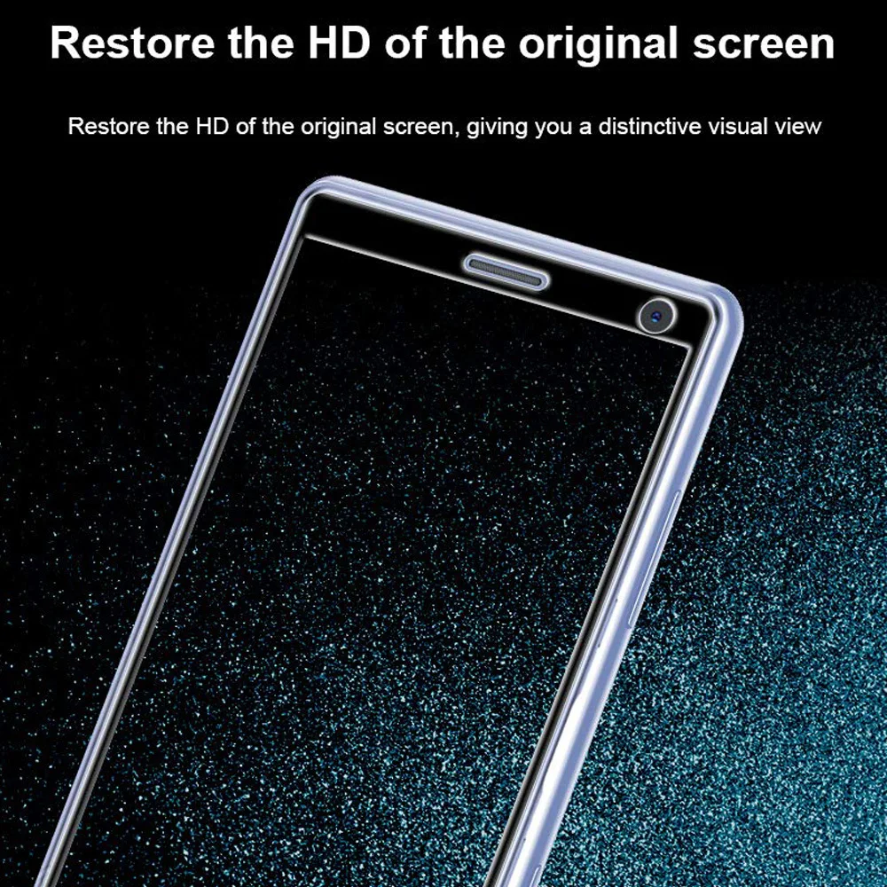 Aocarmo For Sony Xperia 1 5 10 II III Plus Pro-I 2.5D 9H Full Glued Silkscreen Tempered Glass Screen Display Protector Film