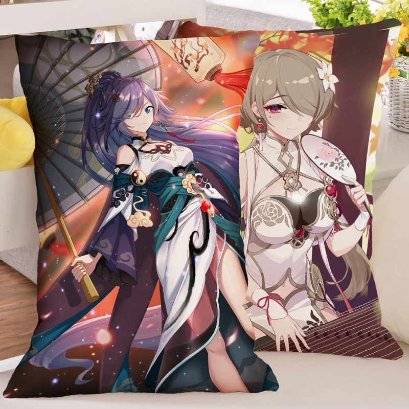 Kuroinu-Kedakaki Seijo Wa Hakudaku Ni Somaru Dakimakura Celestin Lucullus Olga Discordia Customize Pillowcase Bedding Pillow