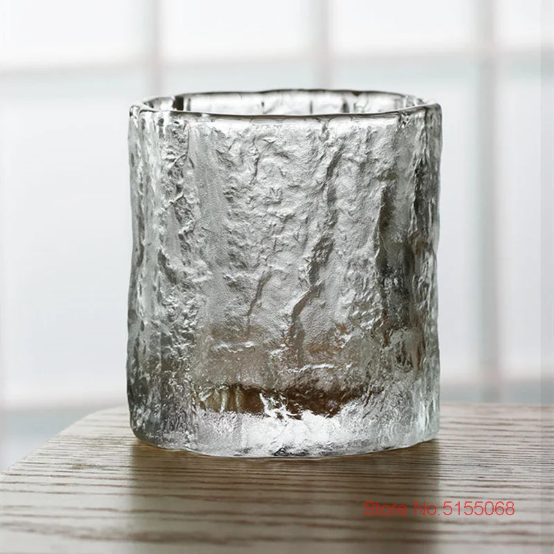 Japoński lodowiec Staromodny szklany kubek do whisky Crystal Frost Design Scotch Whisky Tumblers Gruby kufel do piwa z kieliszkiem do wina — zdjęcie 6