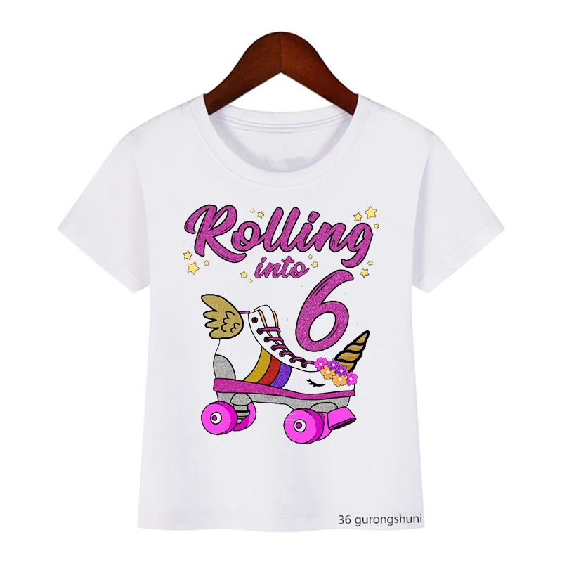 T-Shirt For Boys/Girls Cool Skates Graphics 1to9 Years Old Birthday Costume Kids Clothes For Boys/Girls Universal Tshirts Tops