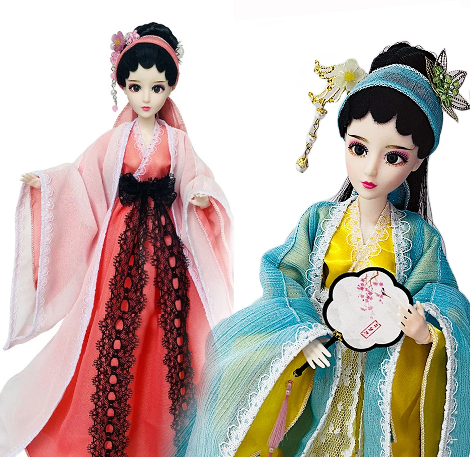 

Ancient Dress Doll Chinese Imperial Concubine Court Fairy Suit Traditional Beautiful Girl Princess Dolls with Clothes