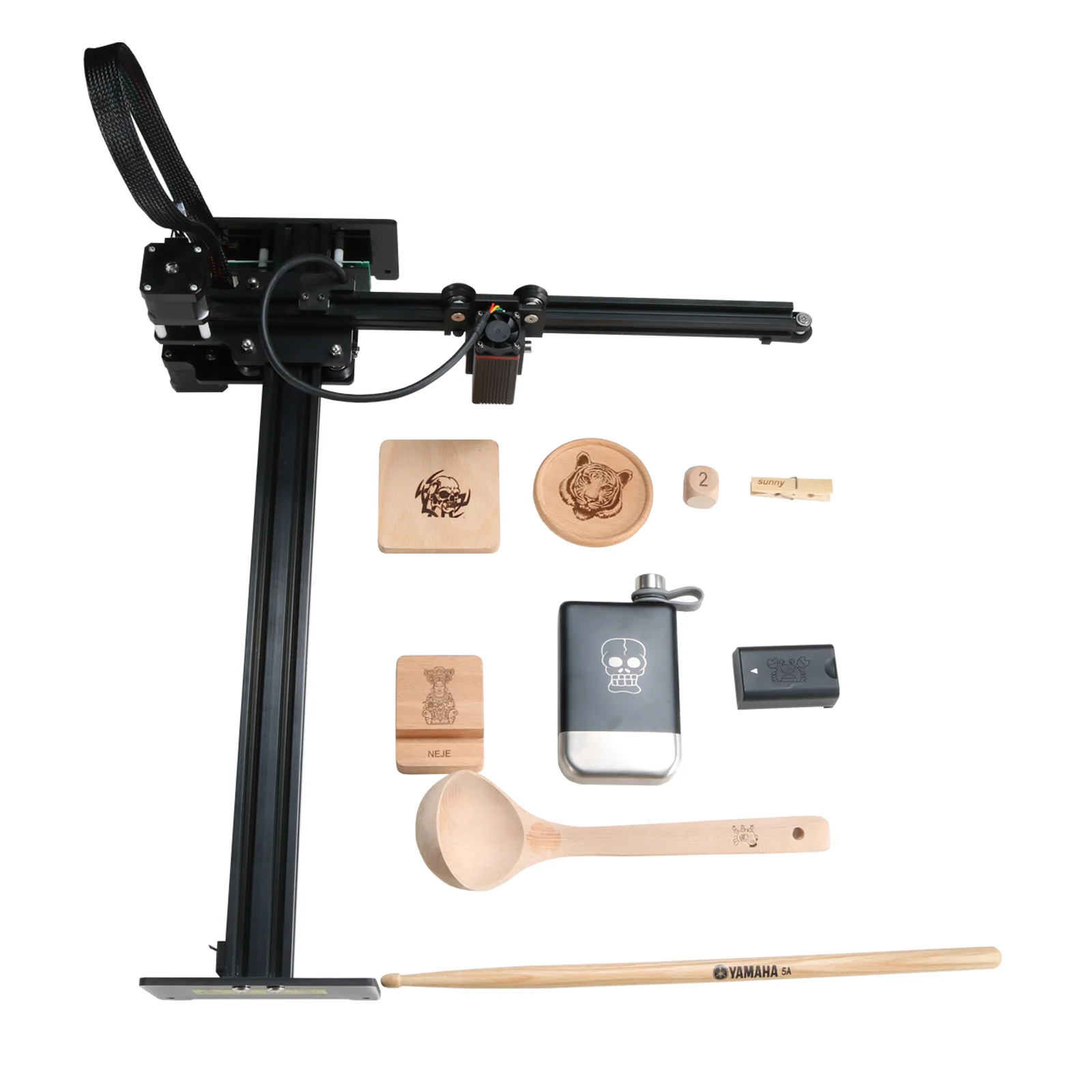 NEJE Master 2S Plus 15W/20W/30W macchina per incisione Laser CNC taglierina per incisore Laser in legno Bluetooth App controllo Lightburn Mark Tool