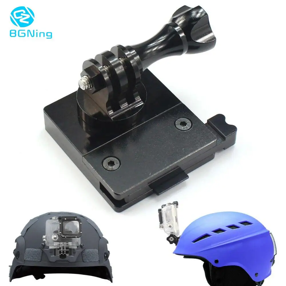 

BGNing CNC Aluminum NVG Helmet Base Adapter Fixed Mount w/ Screw for Gopro 13 12 11 10 9 8 7 for Insta360 for Osmo Action Camera