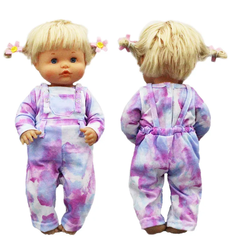 

Purple Overalls Set Clothes Fit 42cm Nenuco Doll Nenuco y su Hermanita Doll Accessories