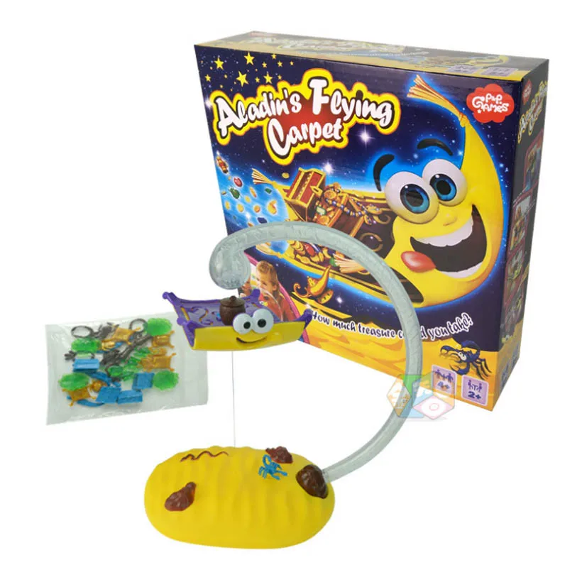 Aladdin\'s magical flying carpet toy can interact with relatives and friends to help children study balance skills and knowledge