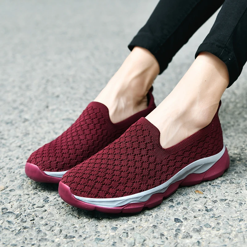 

Tenis Feminino 2020 Hot Sale Women Tennis Shoes slip on Sneakers Women Gym Sports Shoes Non-slip Fitness Trainers Shoes Cheap