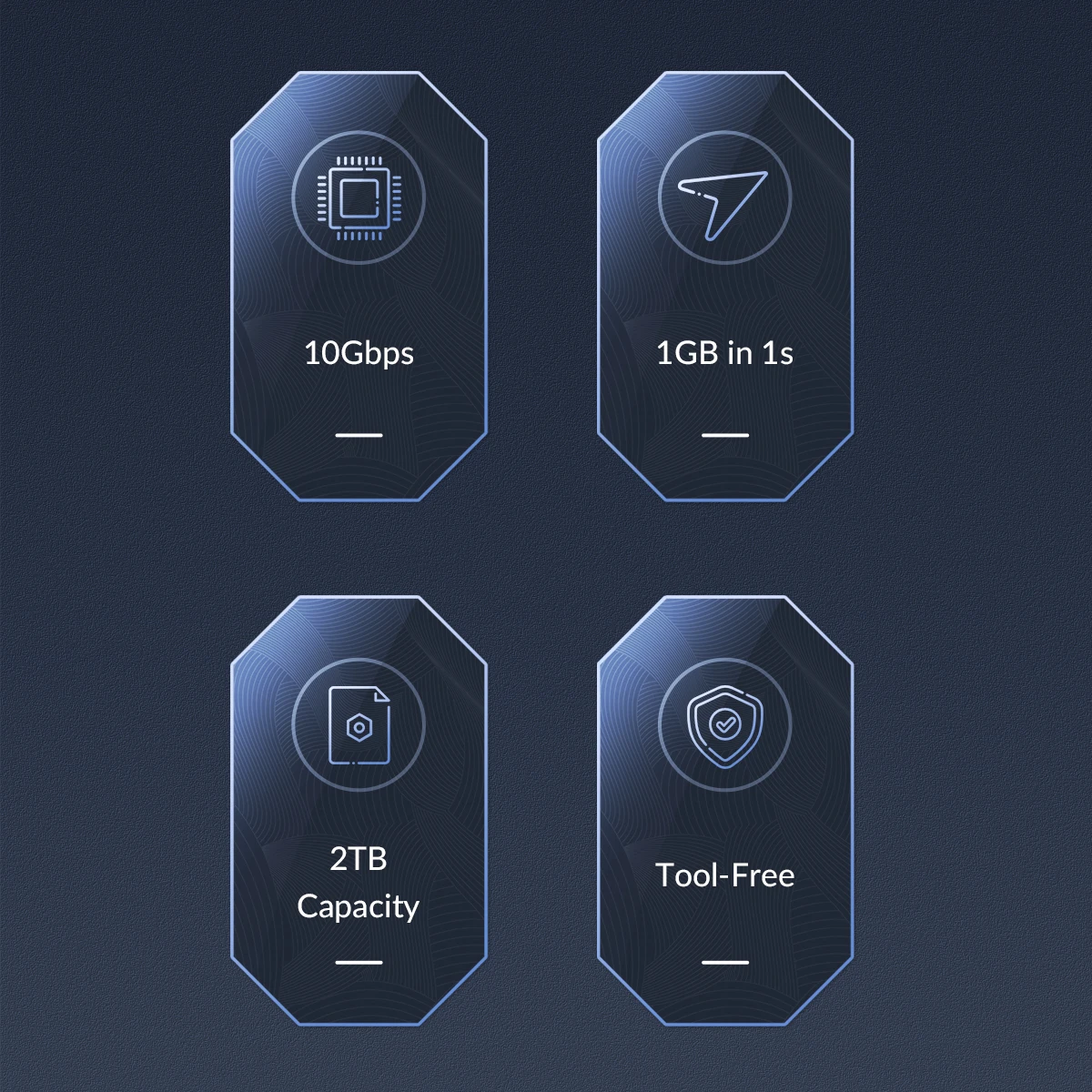 ORICO M2 SSD Enclosure M.2 NVME Solid State Drive Case RGB to USB 3.1 Gen2 10Gbps SSD Box Cool Game Style Computer Accessories