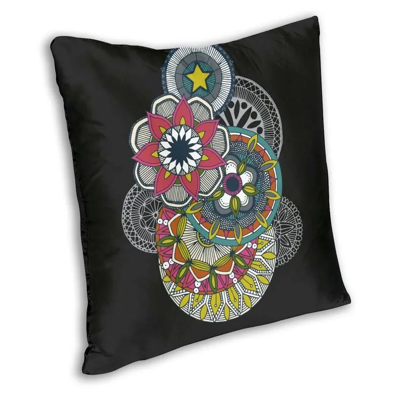 Mandala Cirque Festival Cushion Cover Sofa Living Room Buddhism Flowe Bloom Square Throw Pillow Case 40x40cm Home Decoration